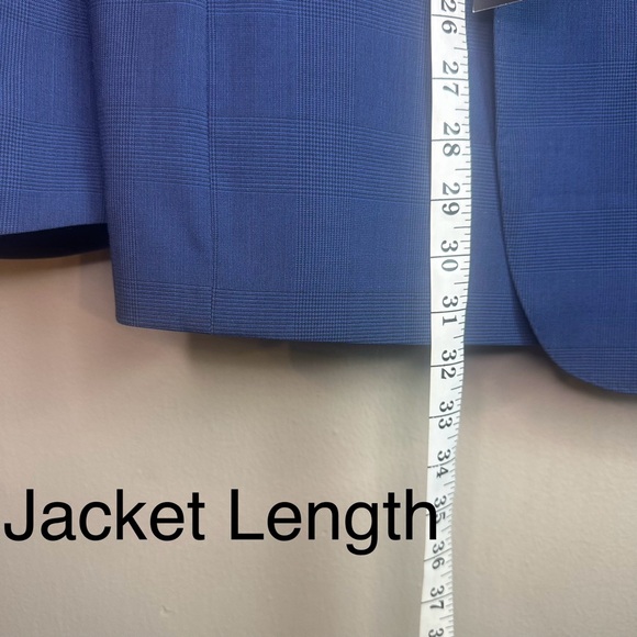 JB Britches Torino Wool Stretch Suit Blue Wool Sz 38R (Pants) 48R (Jacket) - Picture 6 of 16